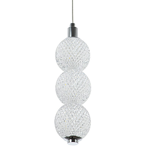 Подвесной светодиодный светильник Crystal Globule Hanging Lamp Chrome