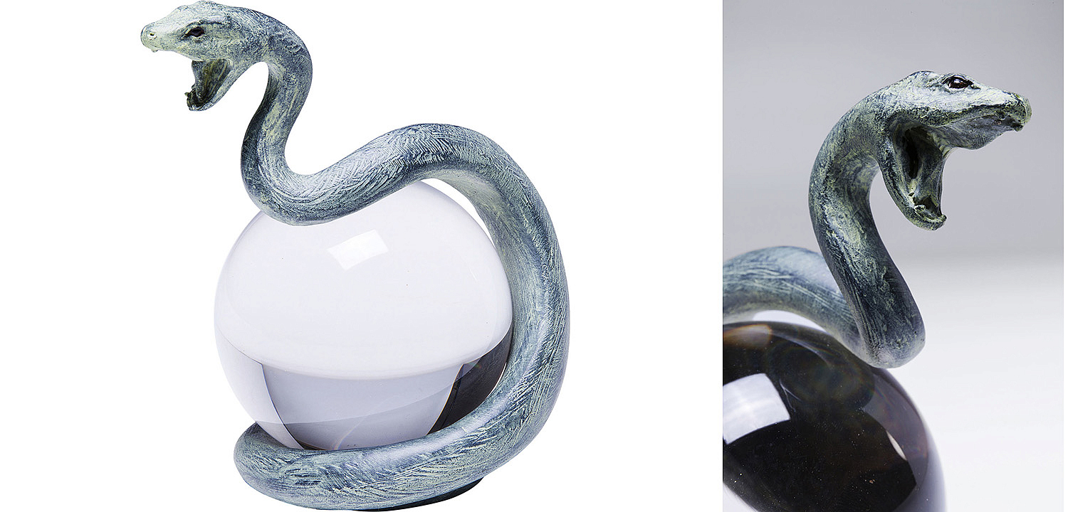 Статуэтка Змея на прозрачном шаре - Loft-Concept в Тюмени