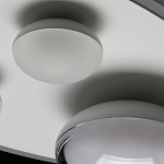 Потолочный светильник овальной формы белого цвета с 4-мя лампами Lunar Pebbles варинант исполнения - 11 | Loft Concept в Тюмени