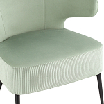 Современное мягкое кресло на металлических ножках Rakush Pistachio варинант исполнения - 6 | Loft Concept в Тюмени