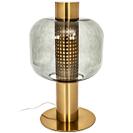 Настольная лампа со стеклянным плафоном Elario Metal Glass Table Lamp варинант исполнения - 1 | Loft Concept в Тюмени