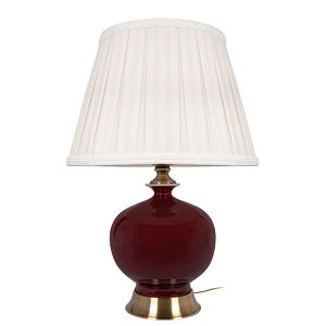 Настольная лампас бежевым абажуром Ruby Dream