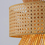 Подвесной светильник с абажуром из натуральных материалов Light Inside the Cell варинант исполнения - 4 | Loft Concept в Тюмени