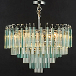 Дизайнерская люстра AQUA Blue Lagoon бирюзовое стекло несколько ярусов варинант исполнения - 6 | Loft Concept в Тюмени