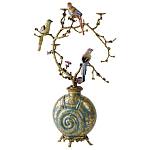 Бронзовый подсвечник Птичий рай Flora варинант исполнения - 2 | Loft Concept в Тюмени