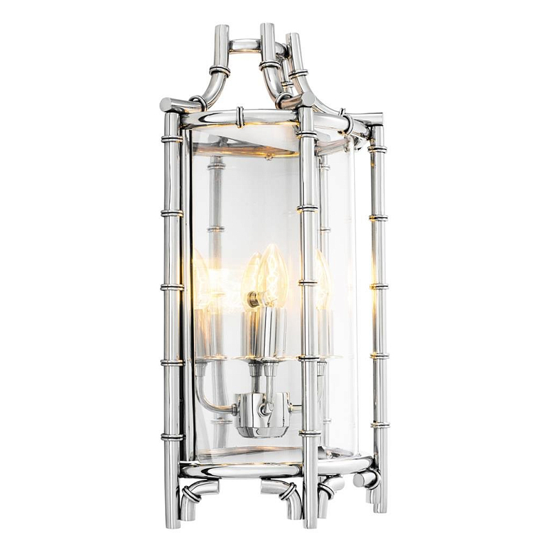 Бра Wall Lamp Vasco Нержавеющая сталь Прозрачный (Transparent) Бра Wall Lamp Vasco Нержавеющая сталь Прозрачный (Transparent) в Тюмени | Loft Concept
