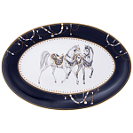 Сервиз обеденный из фарфора с изображением лошадей на 6 персон 23 предмета Porcelain Horse Set варинант исполнения - 2 | Loft Concept в Тюмени