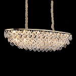 Люстра овальная с каскадом из подвесных прозрачных элементов Attractiveness варинант исполнения - 2 | Loft Concept в Тюмени