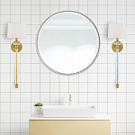 Бра с белым абажуром в форме конуса и прозрачным декоративным кольцом Quoizel варинант исполнения - 13 | Loft Concept в Тюмени