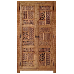 Этнический шкаф с орнаментом резьба из дерева Indian Antique Furniture варинант исполнения - 3 | Loft Concept в Тюмени