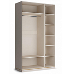 Шкаф трёхдверный с 1-ой зеркальной дверью Satin Furniture варинант исполнения - 3 | Loft Concept в Тюмени