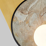 Бра с каменным диском в металлической раме Sandstone Painting варинант исполнения - 2 | Loft Concept в Тюмени