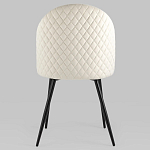 Мягкий стул в бежевом велюре Miruna Chair варинант исполнения - 4 | Loft Concept в Тюмени