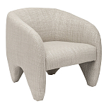 Дизайнерское кресло мягкое в белой обивке White Canvas варинант исполнения - 1 | Loft Concept в Тюмени