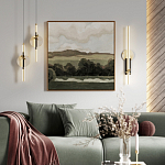 Бра с круглым плафоном из алебастра и бронзовой декоративной стрекозой 45 Alaris  варинант исполнения - 5 | Loft Concept в Тюмени