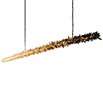 Люстра линейная светодиодная из необработанных кристаллов Mountain Comet варинант исполнения - 5 | Loft Concept в Тюмени