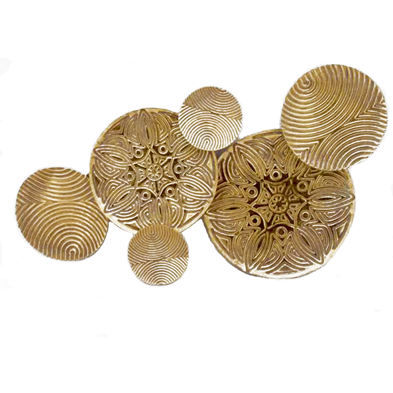 Панно настенное Blank Sheet Gold Ornament Золотой Панно настенное Blank Sheet Gold Ornament Золотой в Тюмени | Loft Concept