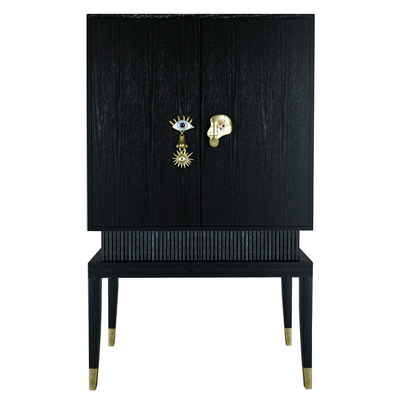 Кабинетный шкаф Elsa Dreams Black с 2-мя ящиками Черный в Тюмени | Loft Concept 