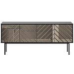 Длинная тумба с зеркальным декором Serena варинант исполнения - 5 | Loft Concept в Тюмени