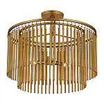 Потолочный светильник двухъярусный золотого цвета Metal Tentacles варинант исполнения - 2 | Loft Concept в Тюмени