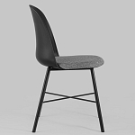 Стул из прочного пластика на металлическом основании Anora Black варинант исполнения - 3 | Loft Concept в Тюмени