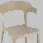 Бежевый стул из прочного PP-пластика JORIS варинант исполнения - 7 | Loft Concept в Тюмени