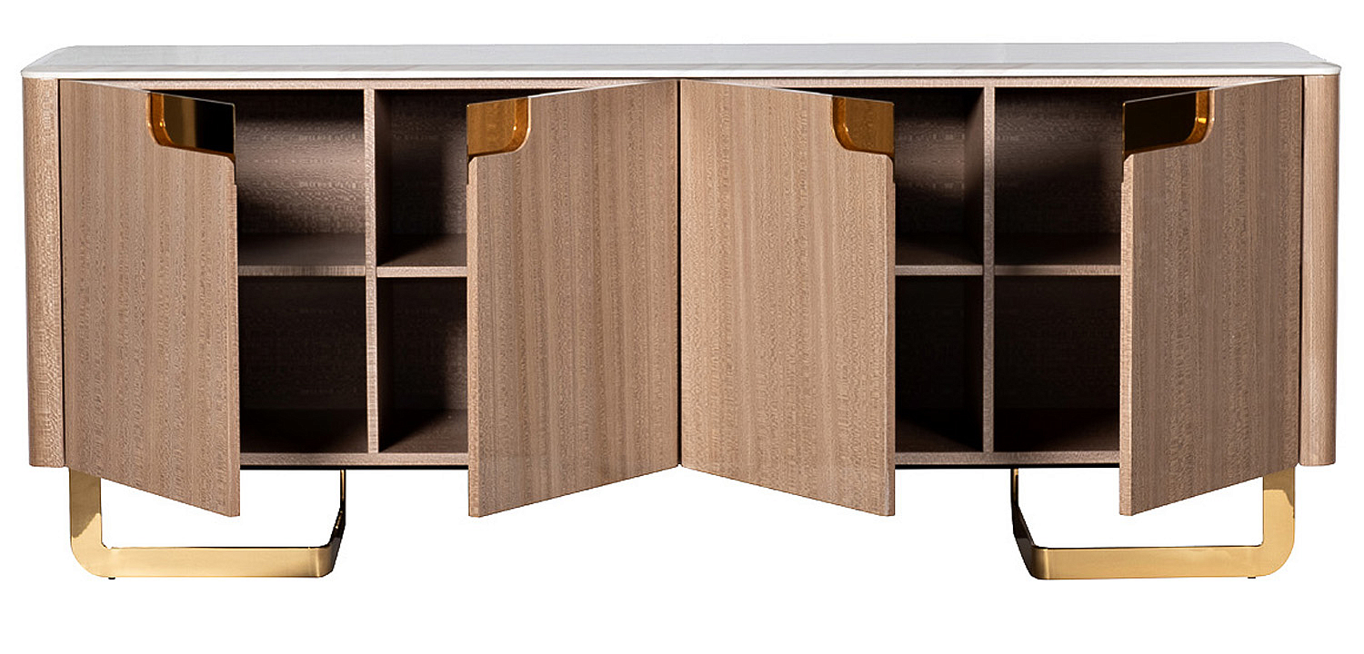 Комод длинный на металлических ножках Bertran Chest of Drawers Комод длинный на металлических ножках Bertran Chest of Drawers - Loft-Concept в Тюмени