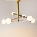 Люстра со стеклянными вставками Helios варинант исполнения - 2 | Loft Concept в Тюмени