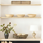 Настольная лампа деревянная с белым абажуром Wooden Table Lamp варинант исполнения - 6 | Loft Concept в Тюмени