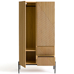 Шкаф с геометрическим рисунком на дверцах Anders Light Wood варинант исполнения - 3 | Loft Concept в Тюмени