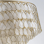 Люстра многоярусная с декором из натуральной морской ракушки Iridescent Light варинант исполнения - 8 | Loft Concept в Тюмени