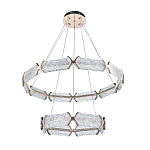 Люстра с 2-мя кольцами с текстурным природным рисунком IceFlame варинант исполнения - 9 | Loft Concept в Тюмени