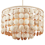 Люстра с каскадом из круглых декоративных элементов Texture Discs варинант исполнения - 2 | Loft Concept в Тюмени