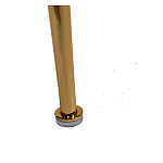 Стул велюровый хаки на золотистых металлических ножках Vendramin Chair варинант исполнения - 6 | Loft Concept в Тюмени