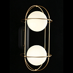 Бра настенное с 2 белыми плафонами Karina варинант исполнения - 2 | Loft Concept в Тюмени