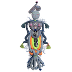 Кукла из одежды и павлопосадских платков Rusalka Blue Jeans 2 варинант исполнения - 1 | Loft Concept в Тюмени