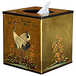 Салфетница в стиле Шинуазри Chinoiserie Gold Garden Tissue Box варинант исполнения - 1 | Loft Concept в Тюмени