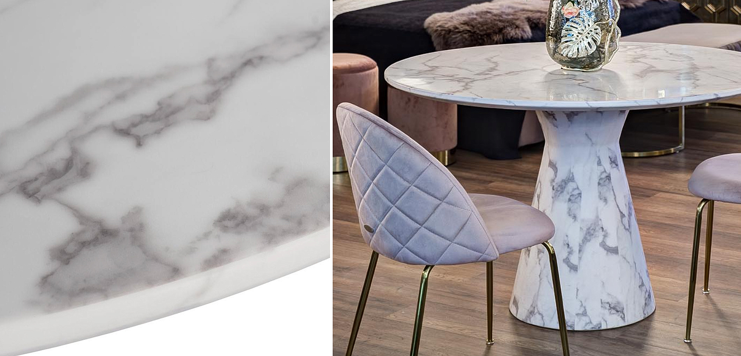 Обеденный стол Adongo White Обеденный стол Adongo White - Loft-Concept в Тюмени