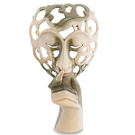 Маска ручной работы деревянная резная Beauty Mask варинант исполнения - 1 | Loft Concept в Тюмени