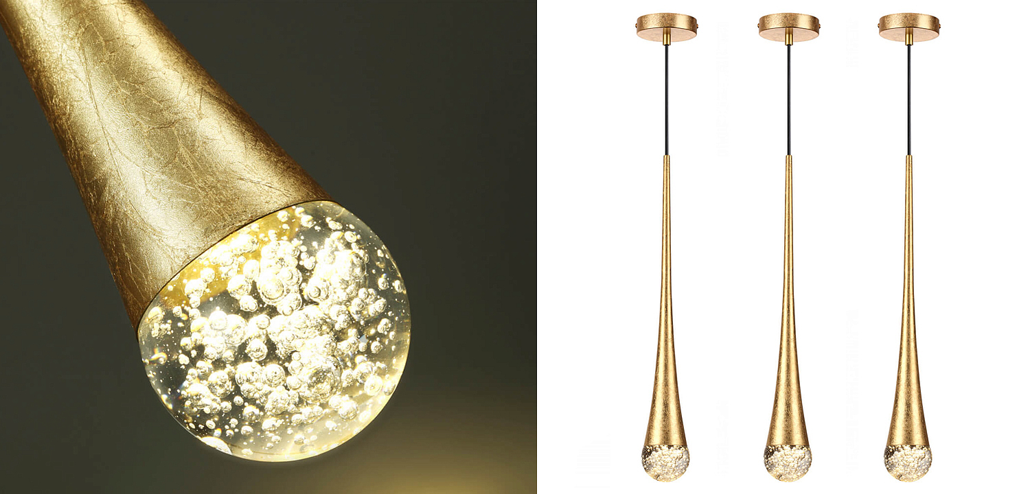 Подвесной светильник Golden Drop Lamp Подвесной светильник Golden Drop Lamp - Loft-Concept в Тюмени