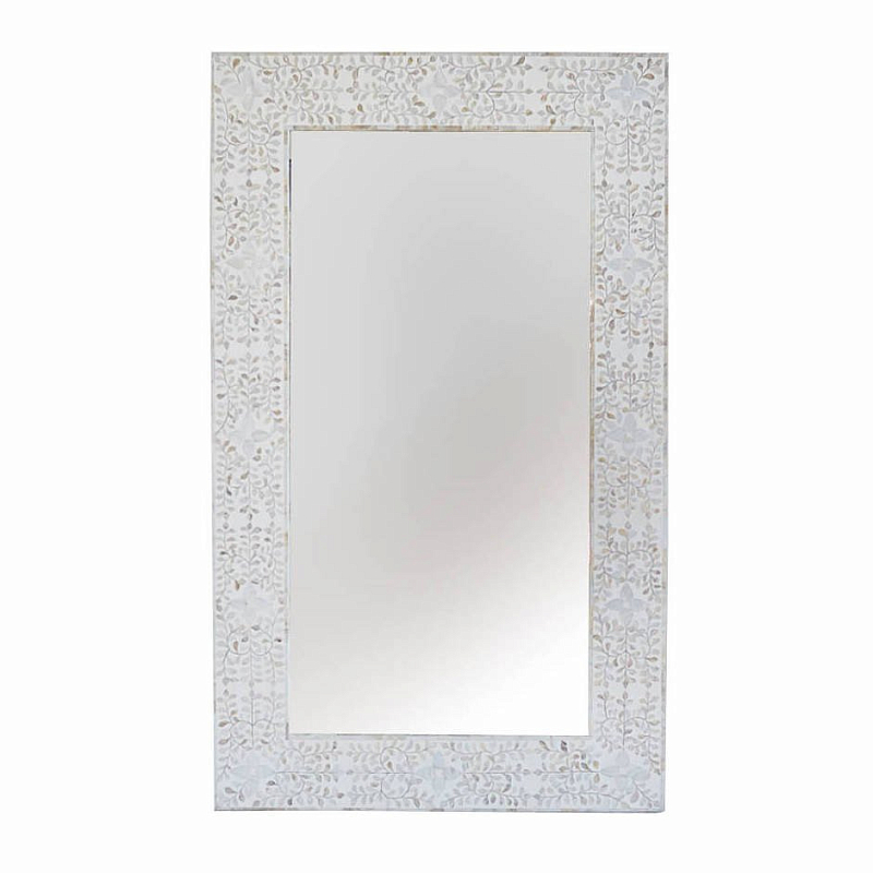 Зеркало Inlaid Bone White Белый Зеркало Inlaid Bone White Белый в Тюмени | Loft Concept