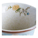 Ваза из голубого фарфора с бронзовыми элементами Blue Garden варинант исполнения - 4 | Loft Concept в Тюмени