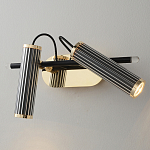 Бра с двумя цилиндрическими плафонами на магнитном креплении Bronze Concert варинант исполнения - 1 | Loft Concept в Тюмени