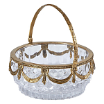 Корзиночка из прозрачного стекла с бронзовой ручкой Eden Garden варинант исполнения - 2 | Loft Concept в Тюмени