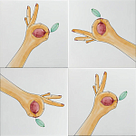 Плитка дизайнерская с рисунком Лимон варинант исполнения - 1 | Loft Concept в Тюмени