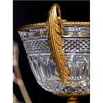 Чаша из прозрачного стекла с ручками и ободком из бронзы Eden Garden варинант исполнения - 3 | Loft Concept в Тюмени