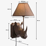 Бра Носорог Rhinoceros варинант исполнения - 7 | Loft Concept в Тюмени