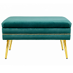 Мягкая банкетка с зоной для хранения Casket Green варинант исполнения - 1 | Loft Concept в Тюмени