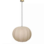 Подвесной светильник с бежевым тканевым абажуром Modern Textured Table Lamp варинант исполнения - 1 | Loft Concept в Тюмени