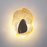 Бра с волнообразным стеклянным плафоном и вставкой из мрамора Liquid Stone варинант исполнения - 8 | Loft Concept в Тюмени